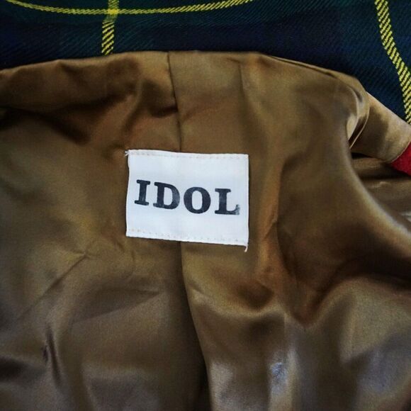 Vintage Show Piece Embroidered Blazer Sz Medium IDOL England Wool Jacket Rare - Picture 9 of 13